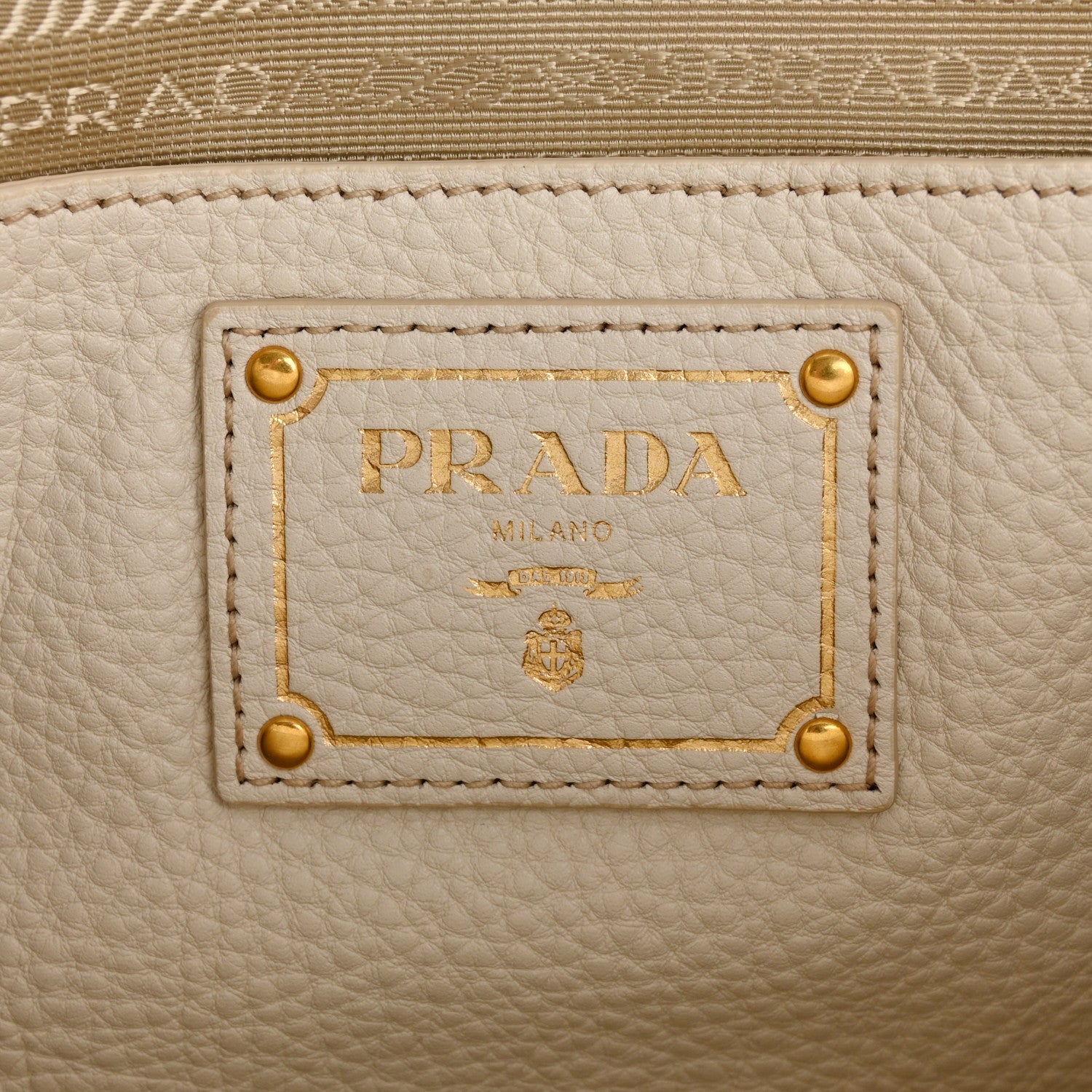 Prada Vitello Daino Tote Talco 7 of 13