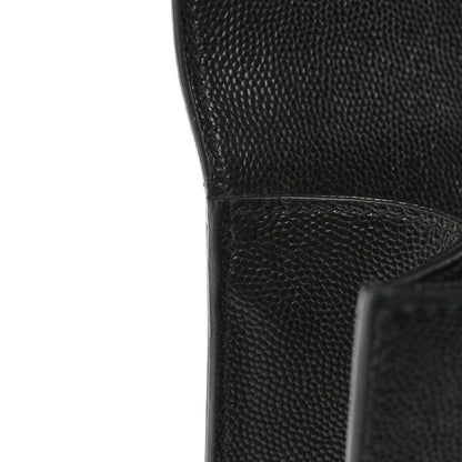 Saint Laurent Grain De Poudre Monogram Cassandre Clutch Black 9 of 9