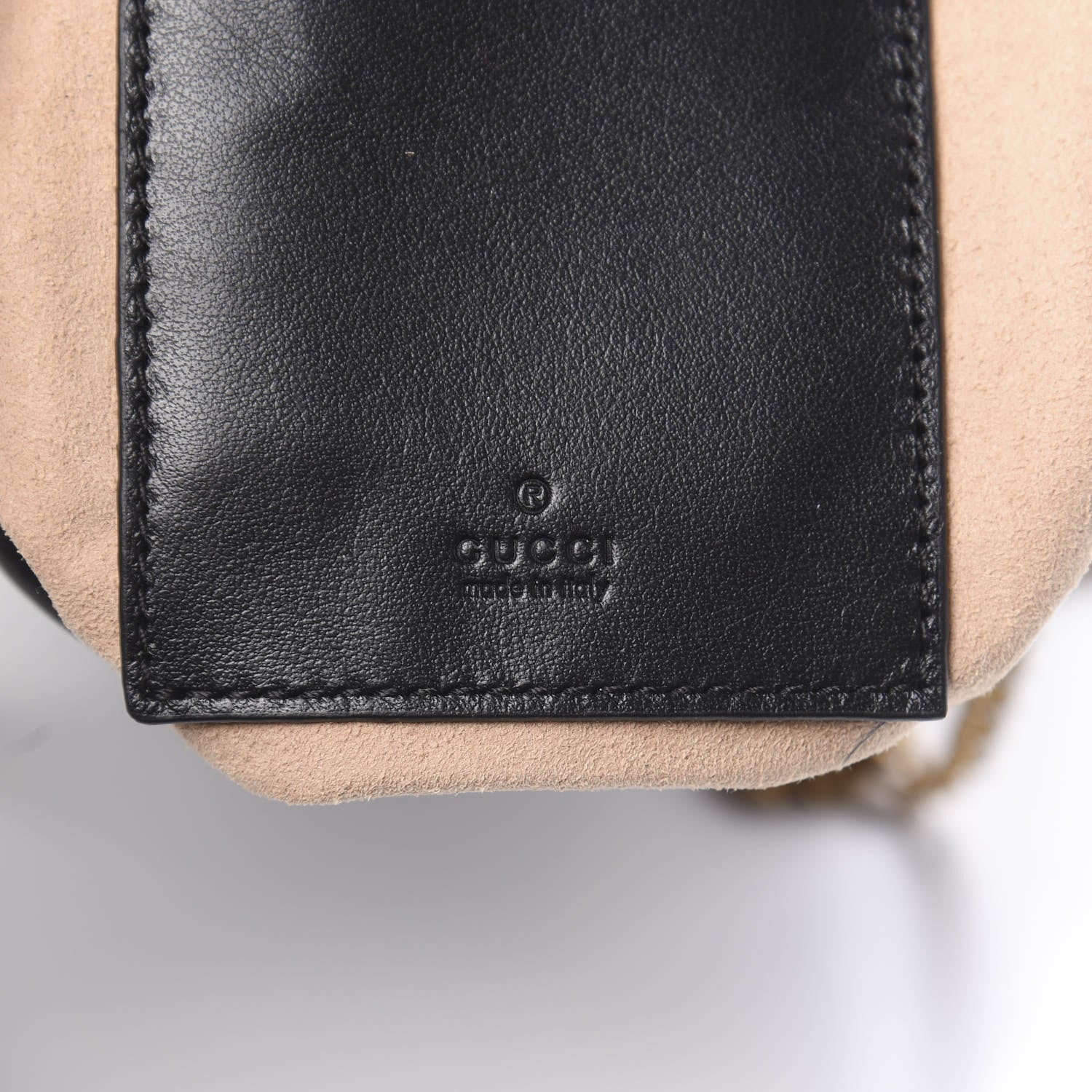 Gucci Calfskin Matelasse Mini GG Marmont 2.0 Bucket Bag Black 6 of 11