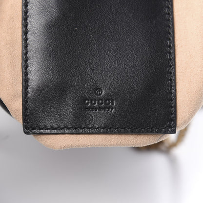 Gucci Calfskin Matelasse Mini GG Marmont 2.0 Bucket Bag Black 6 of 11