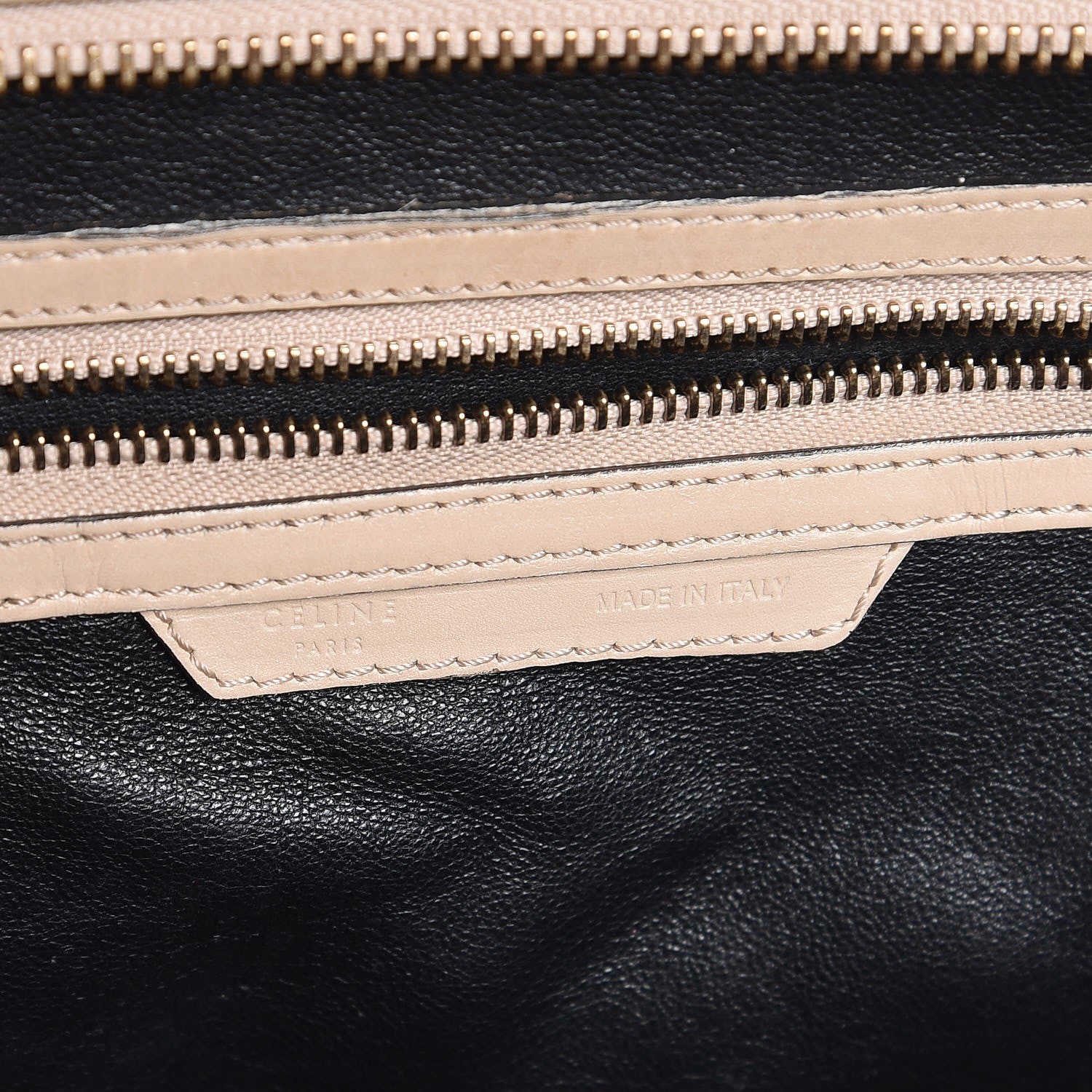 Celine Satin Calfskin Mini Luggage Powder Black 6 of 17