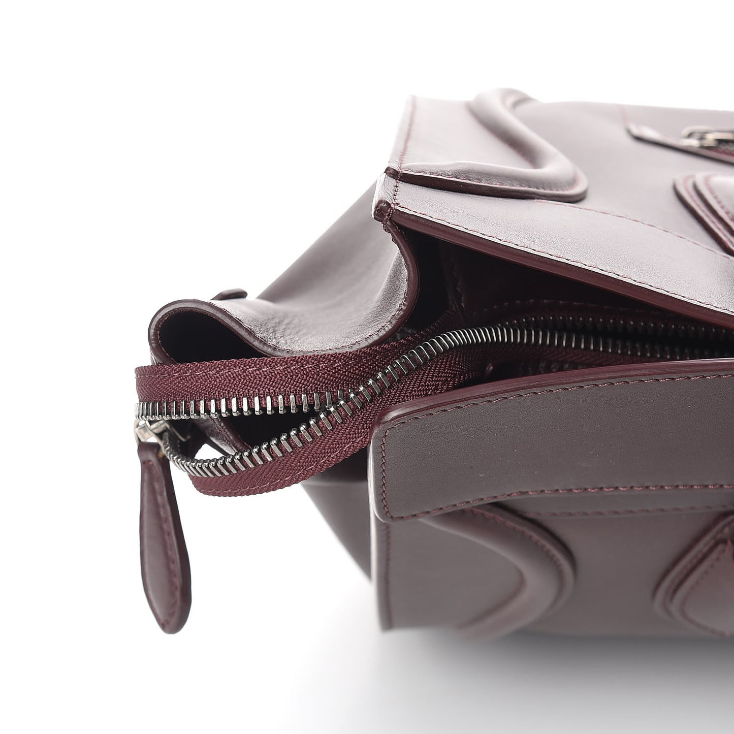 Smooth Calfskin Small Luggage Burgundy