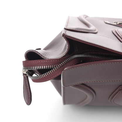 Celine Smooth Calfskin Small Luggage Burgundy 14 of 17