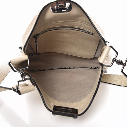 Valentino Garavani Pebbled Calfskin Small Rockstud Flip-Lock Messenger Bag Light Ivory 5 of 12