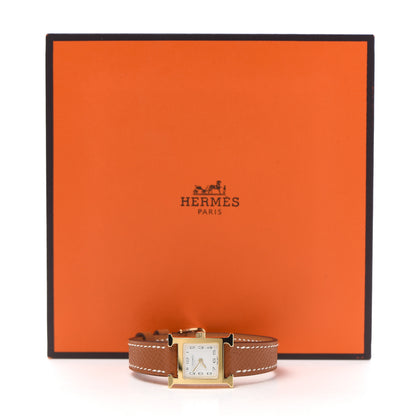 Hermes Stainless Steel Epsom 17.2mm Heure H Hour Quartz Watch Gold 5 of 5