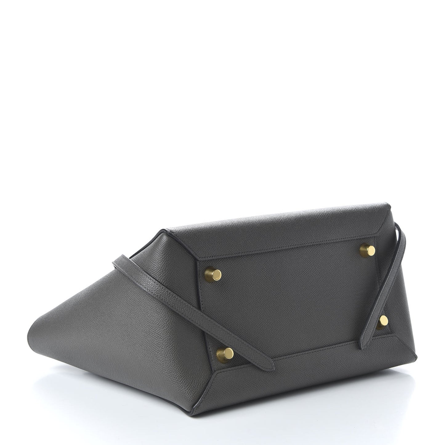 Grained Calfskin Mini Belt Bag Grey