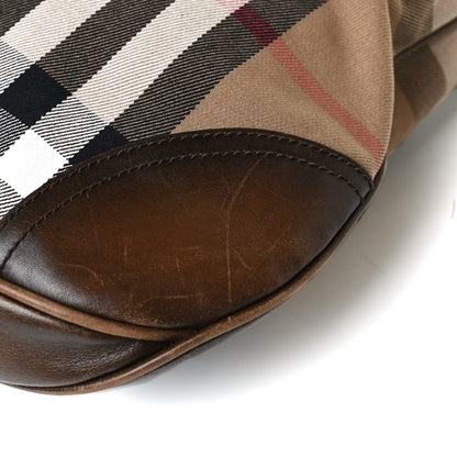 Burberry House Check Brook Hobo Brown 21 of 22