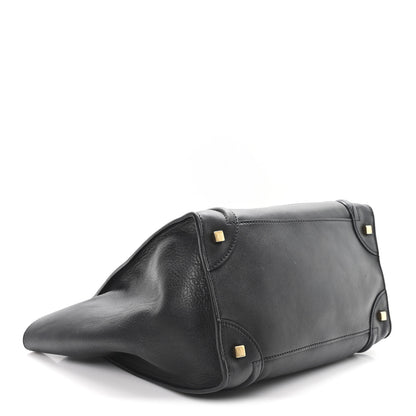 Celine Smooth Calfskin Mini Luggage Black 3 of 9