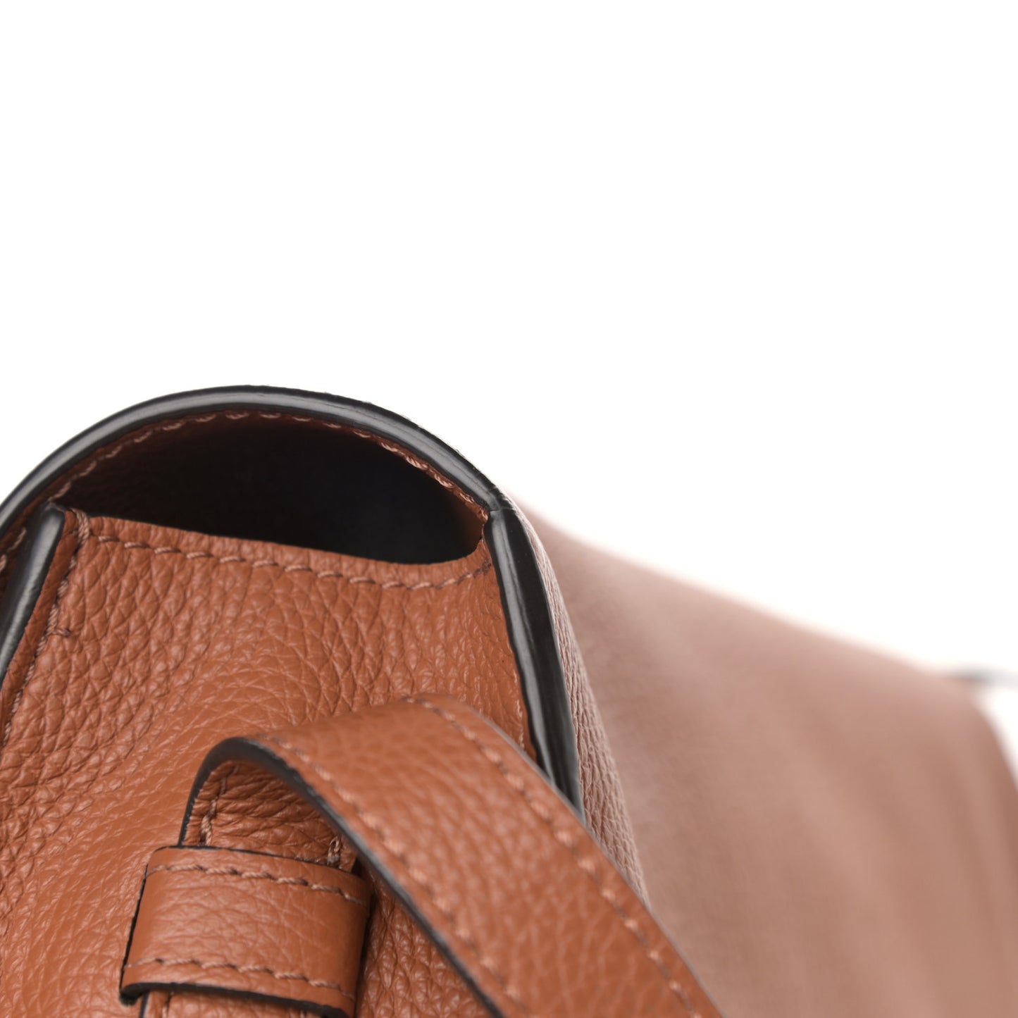 Calfskin Medium Marcie Round Crossbody Bag Tan