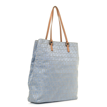 Fendi Zucchino Tote Light Blue 2 of 10