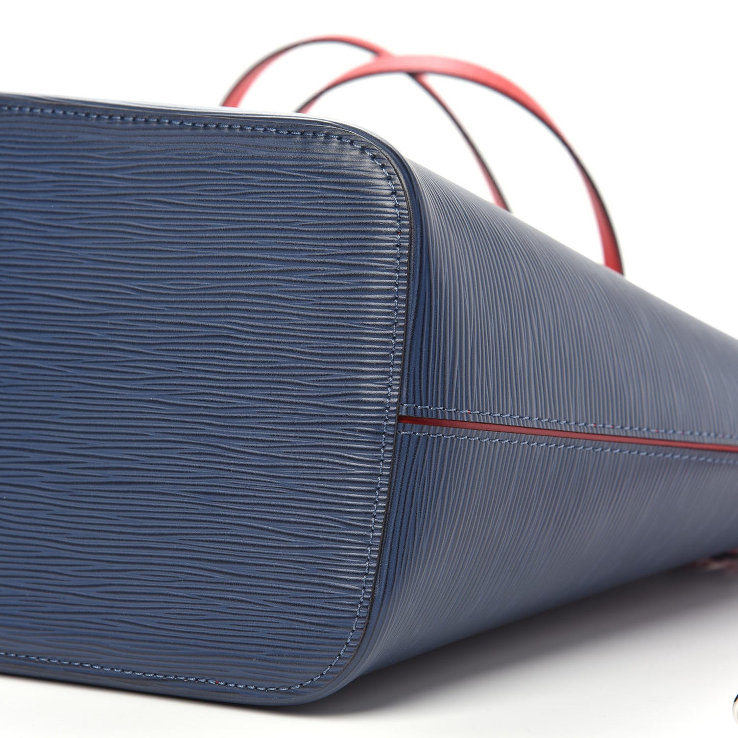 Epi Neverfull MM Indigo Coquelicot