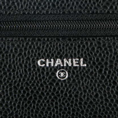 Chanel Caviar Quilted Wallet On Chain WOC Black 6 of 8