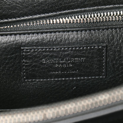 Saint Laurent Suede Calfskin Small Sac De Jour Black 6 of 8