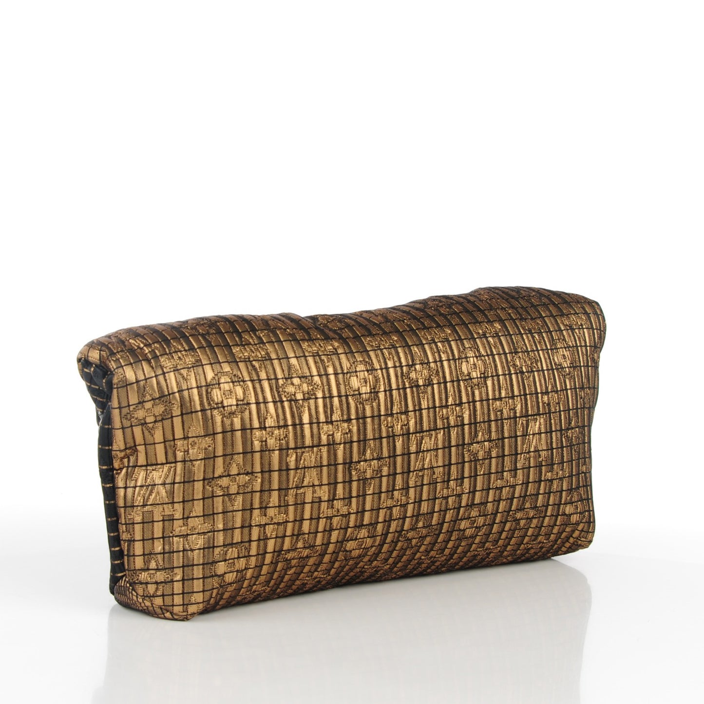 Jacquard Quilted Monogram Altair Clutch Bronze