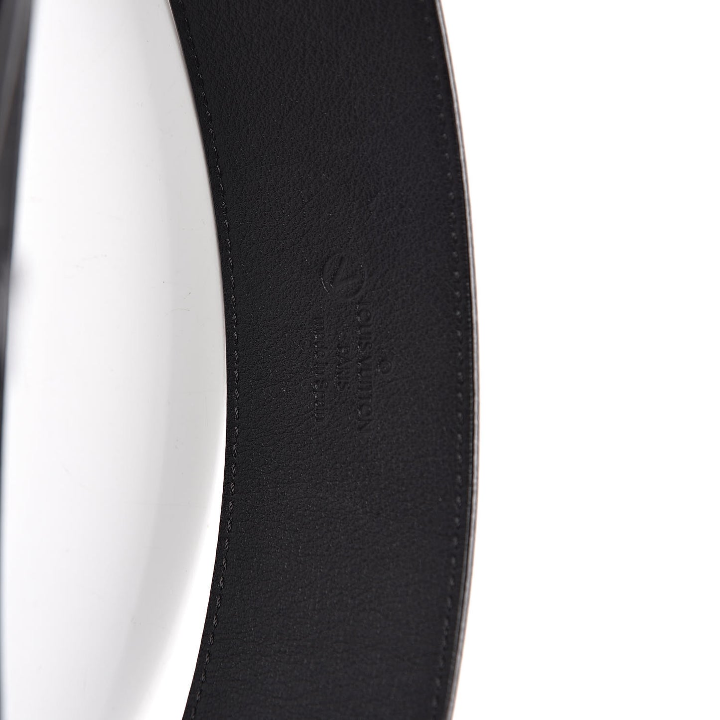 Calfskin 45mm LV Capucine Initiales Belt 80 32 Black