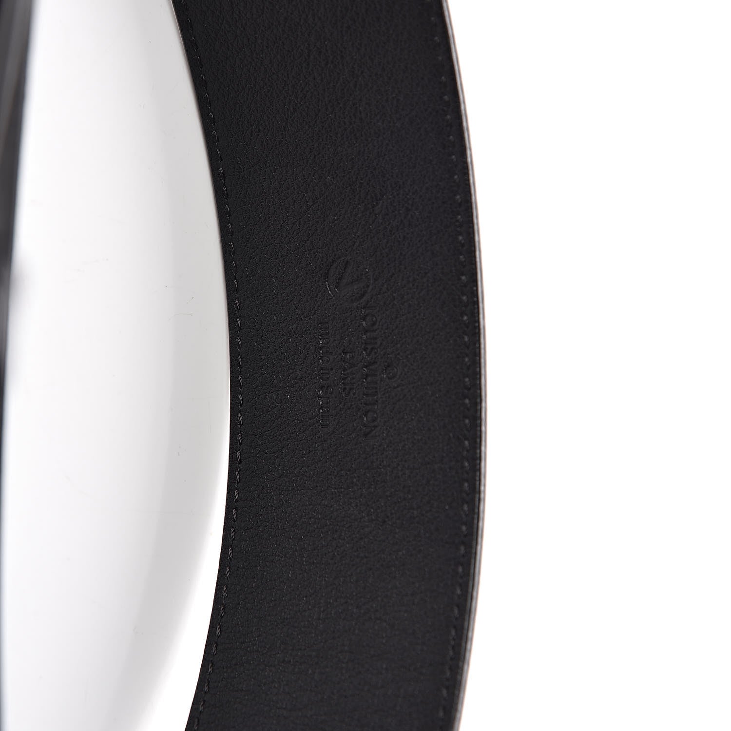 Louis Vuitton Calfskin 45mm LV Capucine Initiales Belt 80 32 Black 4 of 6