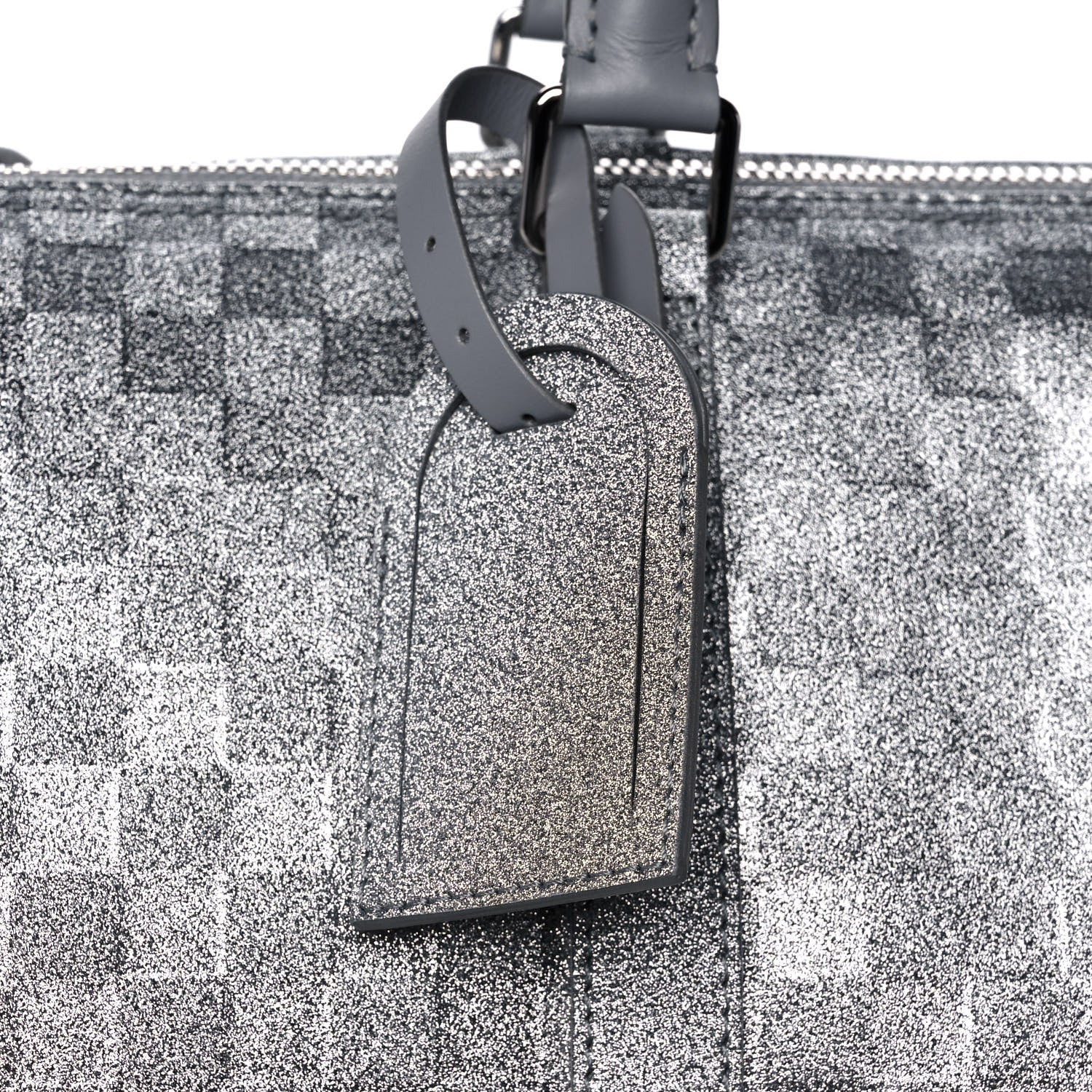 Louis Vuitton Damier Glitter Keepall Bandouliere 50 Silver 6 of 12
