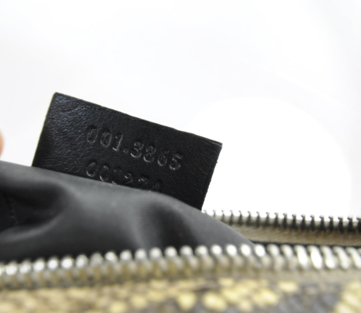 Python Bamboo Handle Shoulder Bag