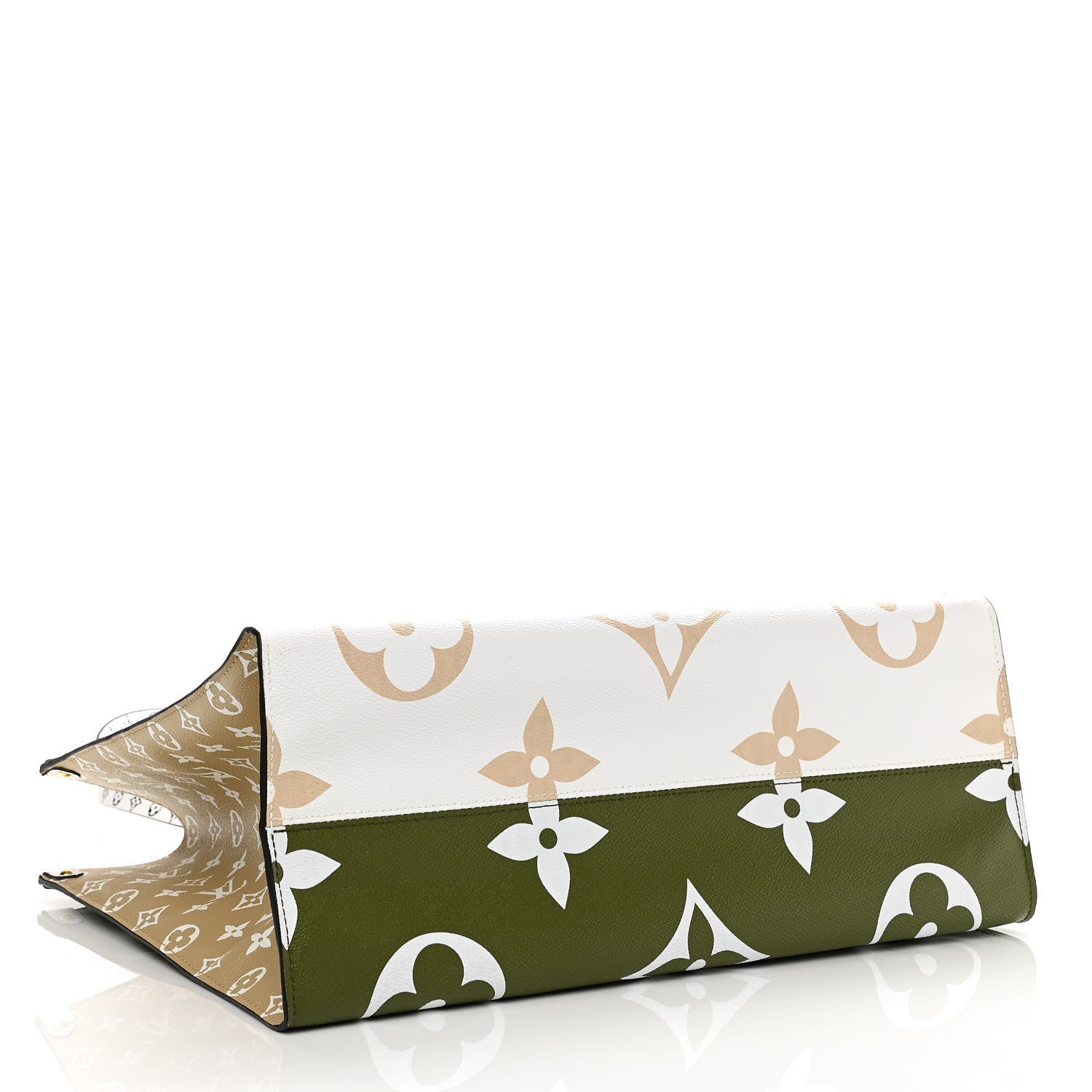 Louis Vuitton Monogram Giant Onthego GM Kaki Beige 4 of 10