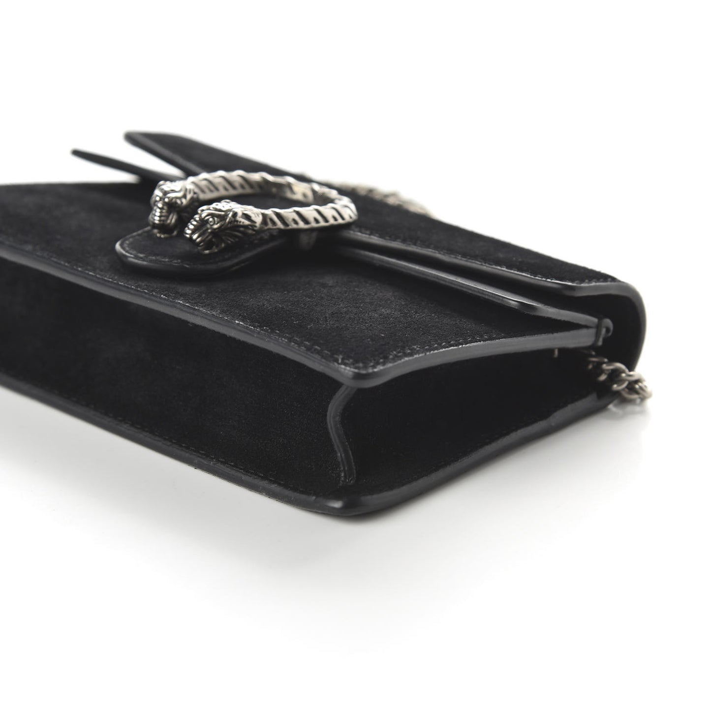 Suede Super Mini Dionysus Shoulder Bag Black
