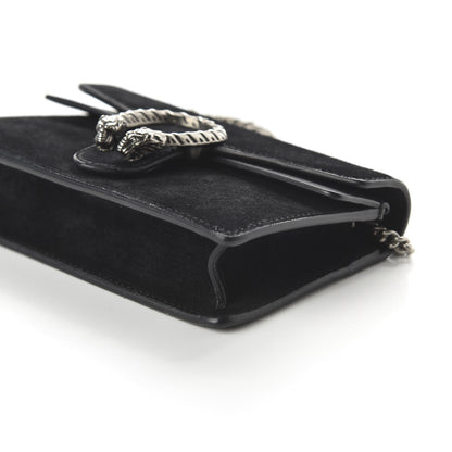Gucci Suede Super Mini Dionysus Shoulder Bag Black 6 of 10