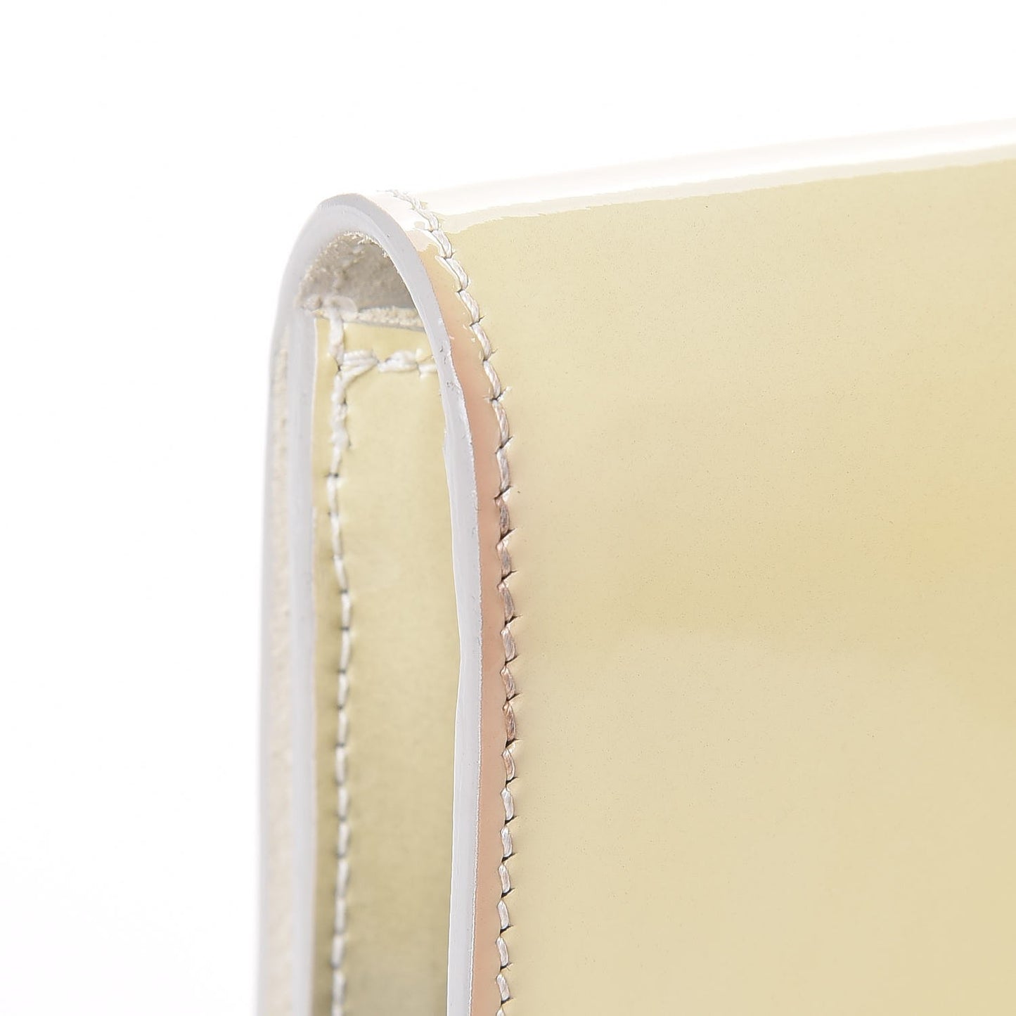 Patent Calfskin Ombre Monogram Large Belle De Jour Clutch Ivory Black