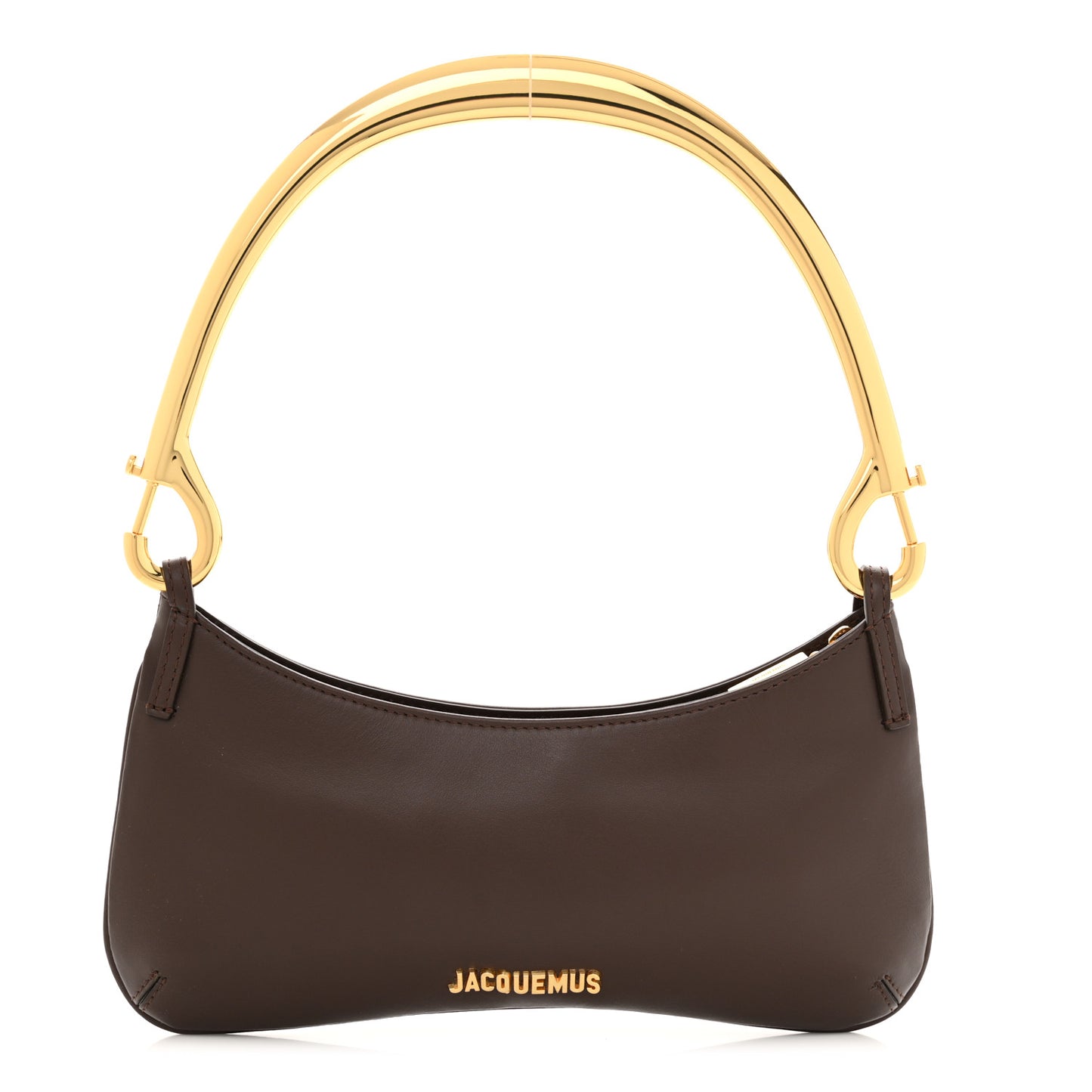 Smooth Calfskin Le Bisou Mousqueton Dark Brown