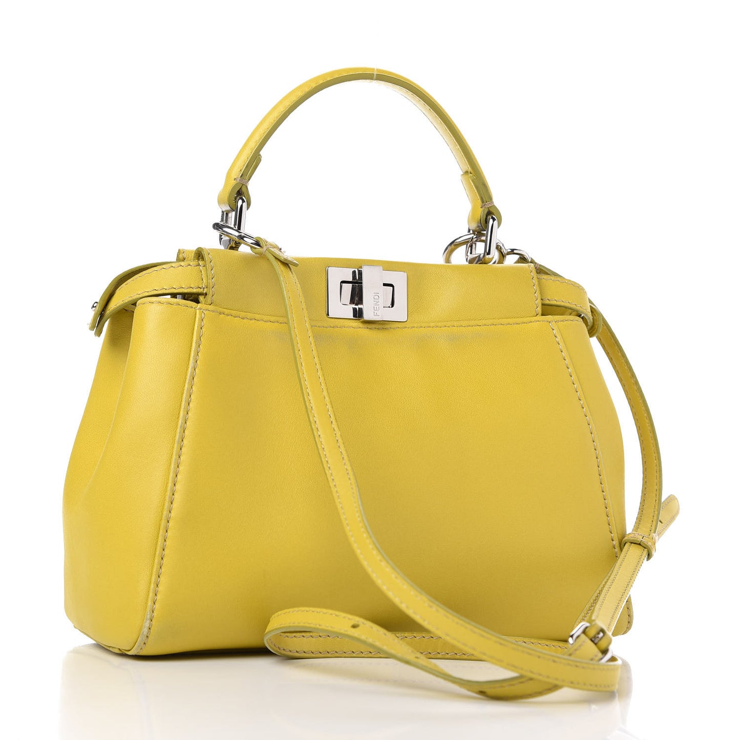 Nappa Mini Peekaboo Iconic Satchel Lime