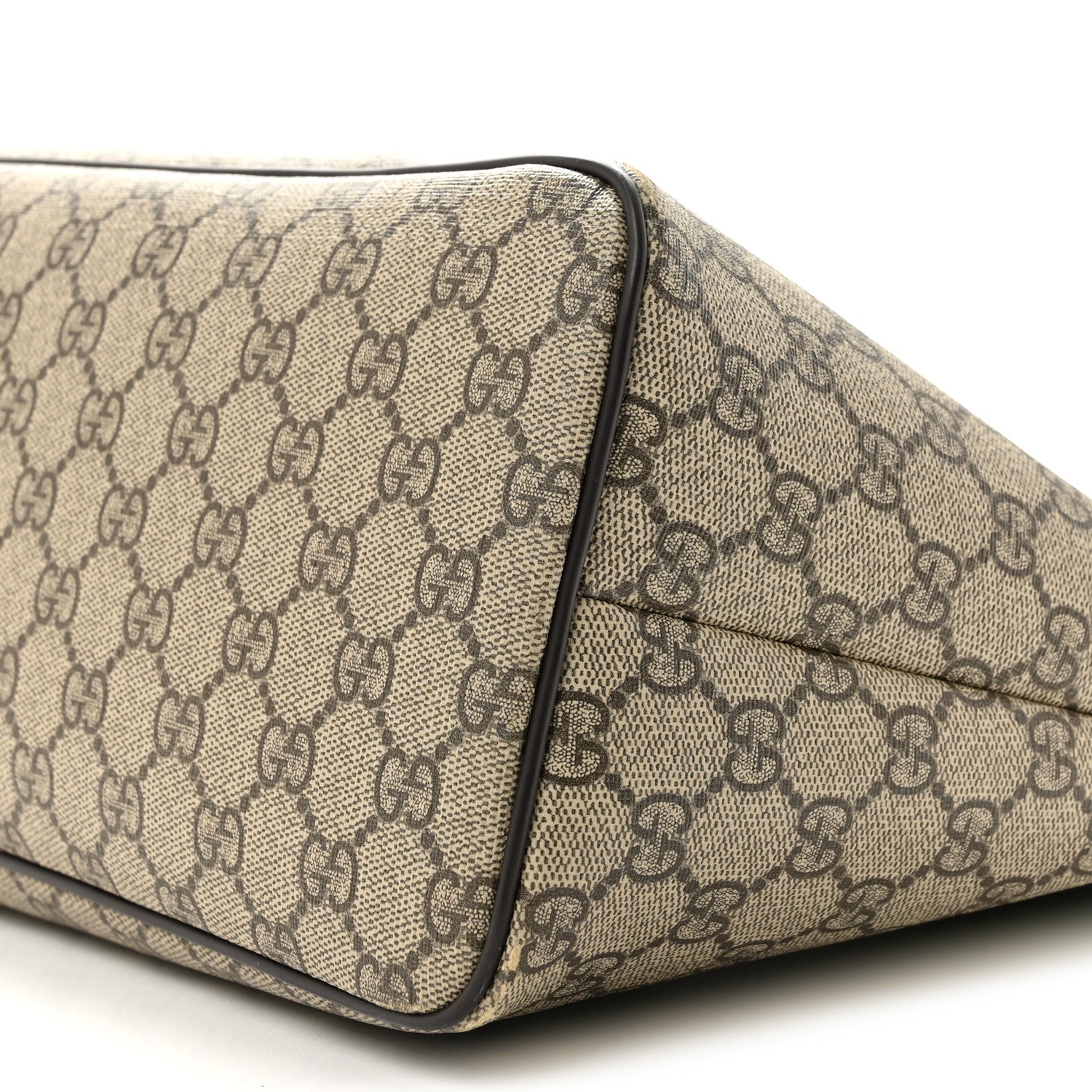 Gucci GG Supreme Monogram Medium Zippered Tote Dark Brown 10 of 13