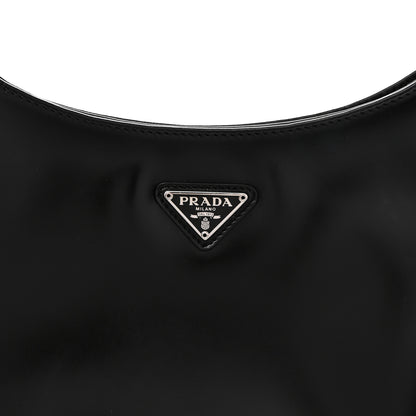 Prada Spazzolato Cleo Shoulder Bag Black 8 of 10