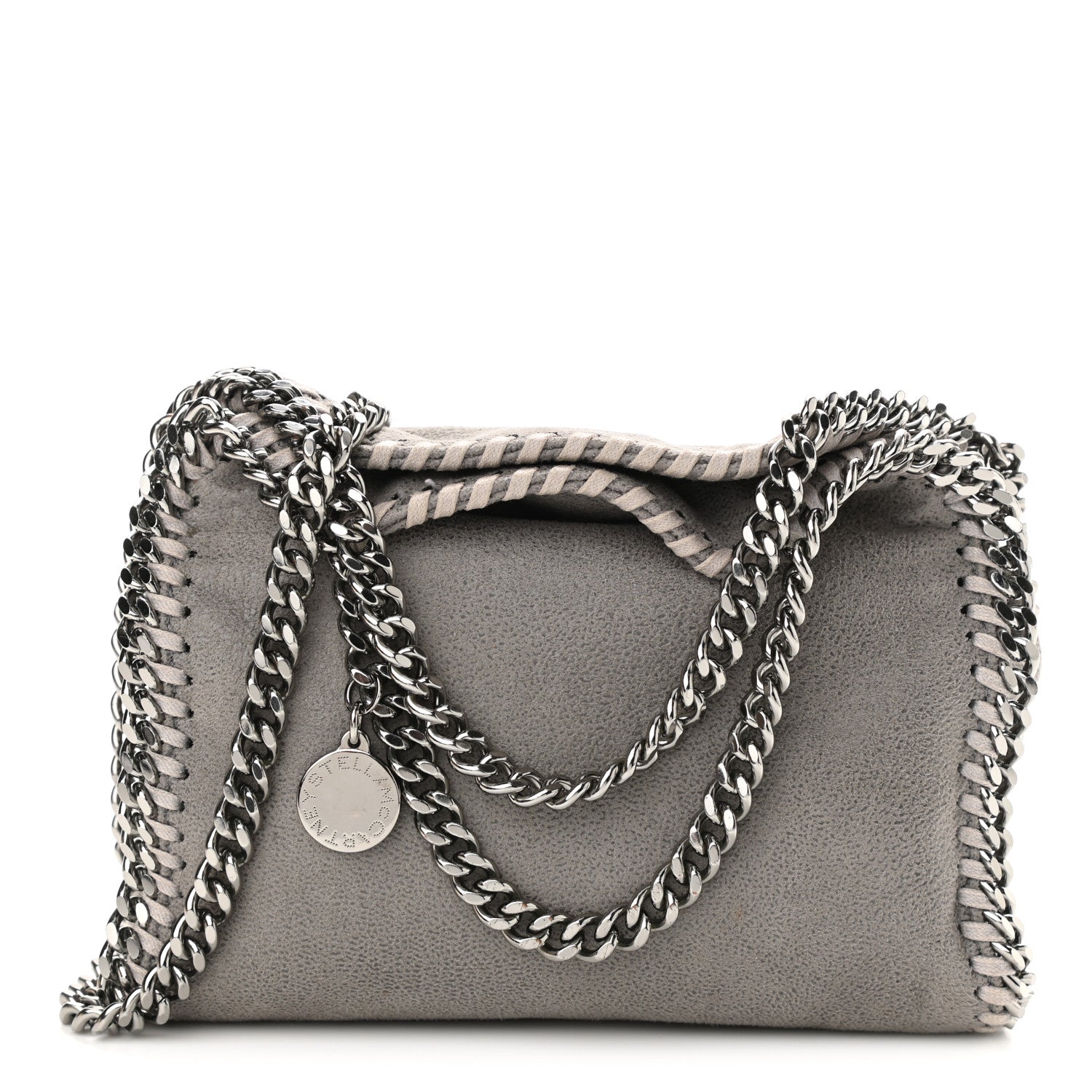 Stella McCartney Shaggy Deer Tiny Falabella Tote Grey 1 of 10