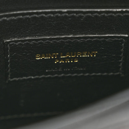Saint Laurent Grain de Poudre Mini Classic Monogram Cassandra Top Handle Black 6 of 13