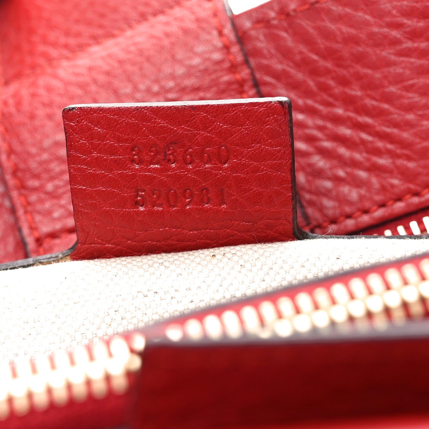 Pebbled Calfskin Medium Bamboo Shopper Tote Red
