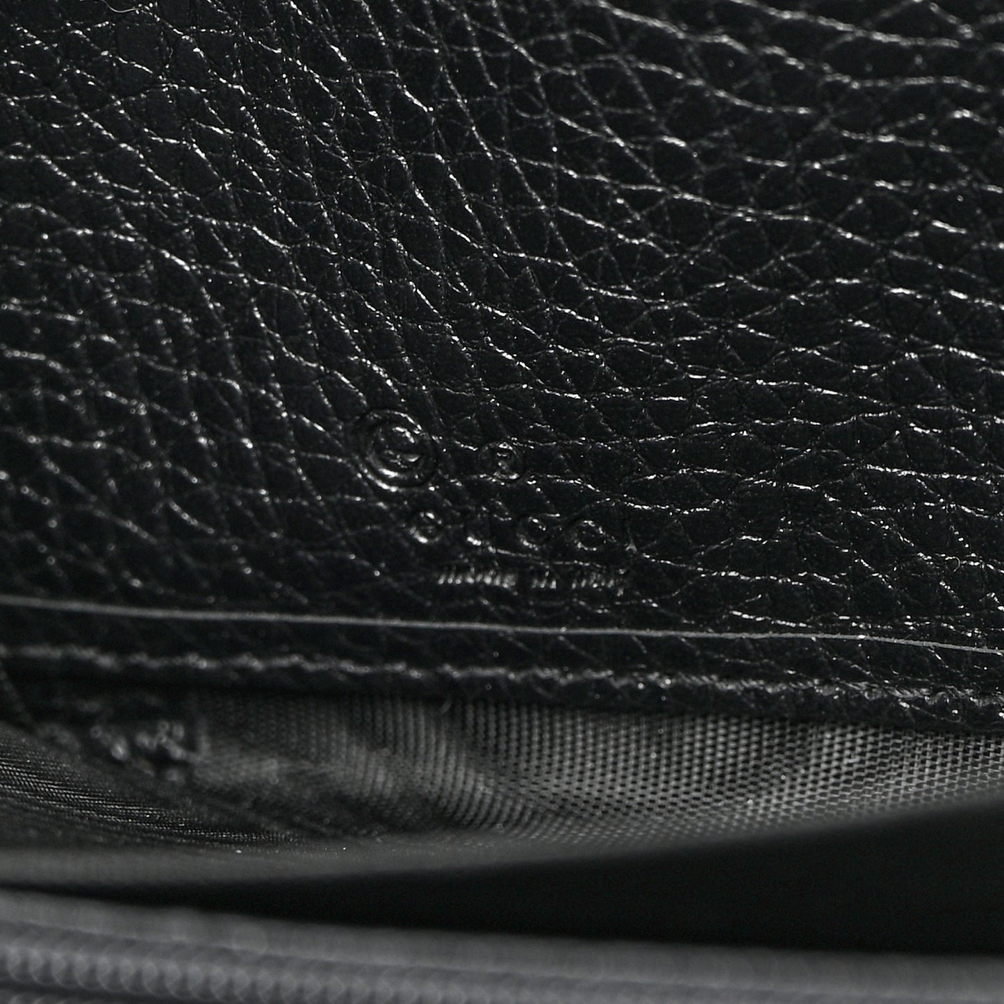 Calfskin Soho Zip Around Wallet Black