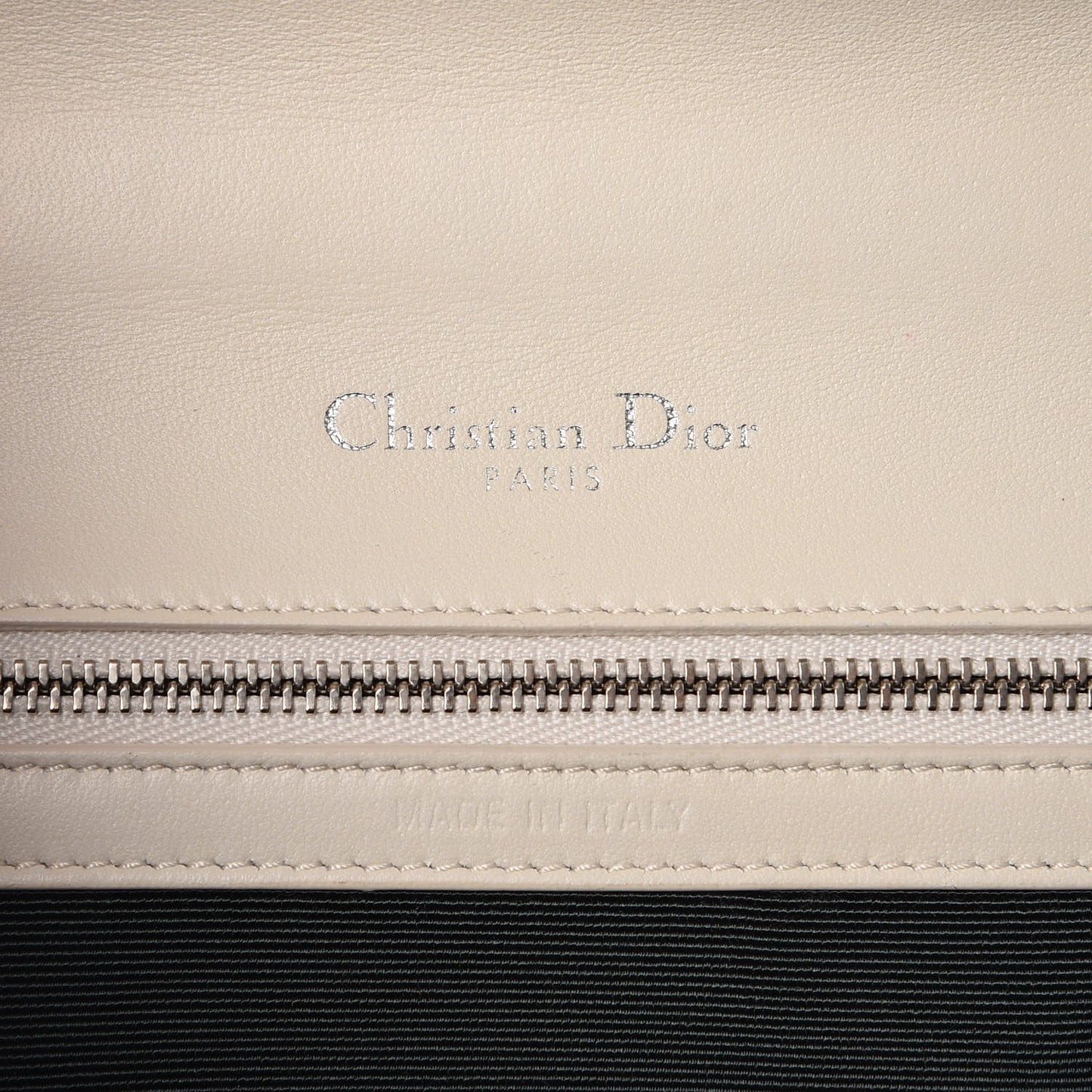 Calfskin Small Diorama Flap Bag Off White