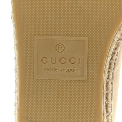 Gucci Canvas Logo Espadrilles 35 Greggio White 6 of 15