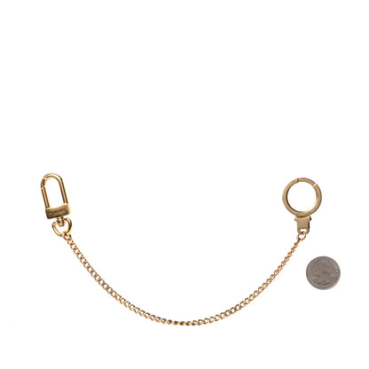 Louis Vuitton Metal Pochette Extender Key Ring Chain Gold 2 of 3