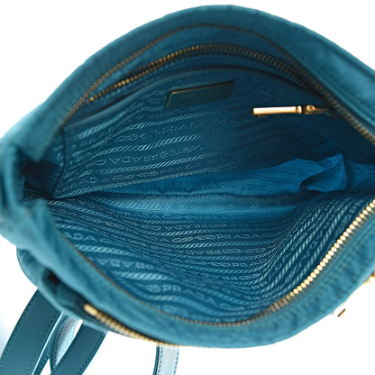 Prada Tessuto Nylon Saffiano Crossbody Bag Turchese 5 of 11