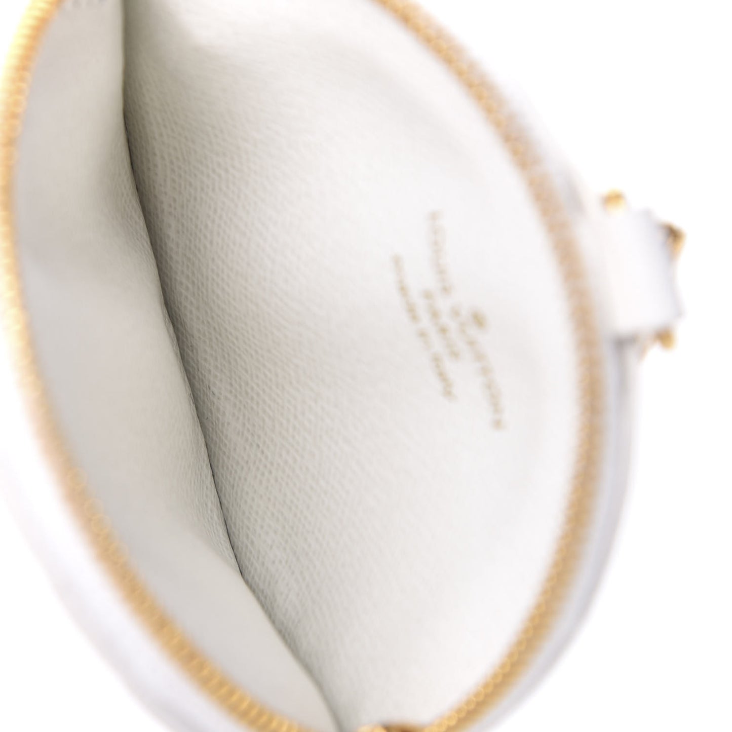 Calfskin New Wave Multi Pochette Round Coin Purse Snow