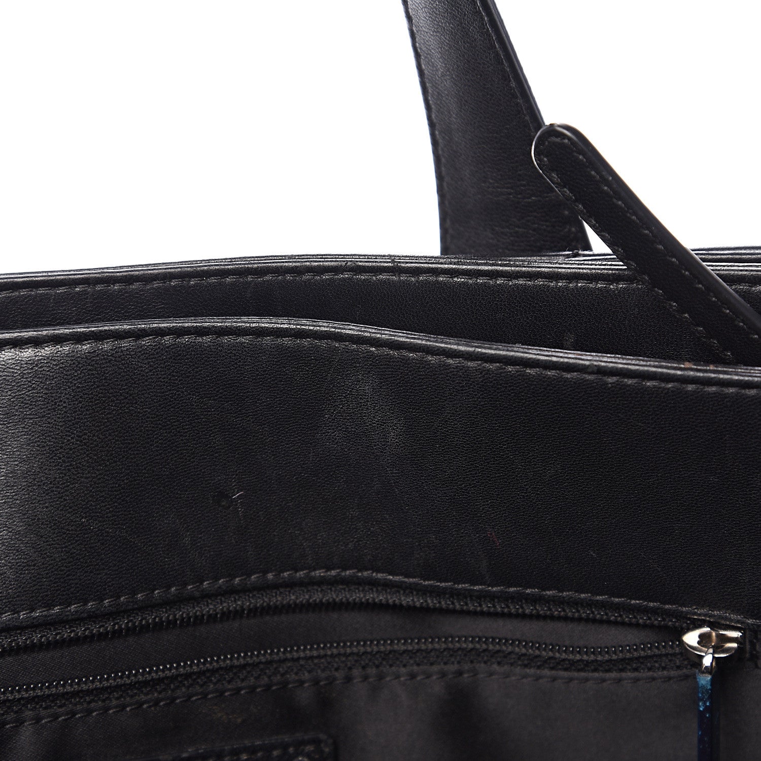 Chanel Lambskin Quilted Large Easy Carry Shopping Tote Black 8 of 21