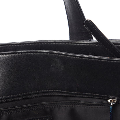 Chanel Lambskin Quilted Large Easy Carry Shopping Tote Black 8 of 21