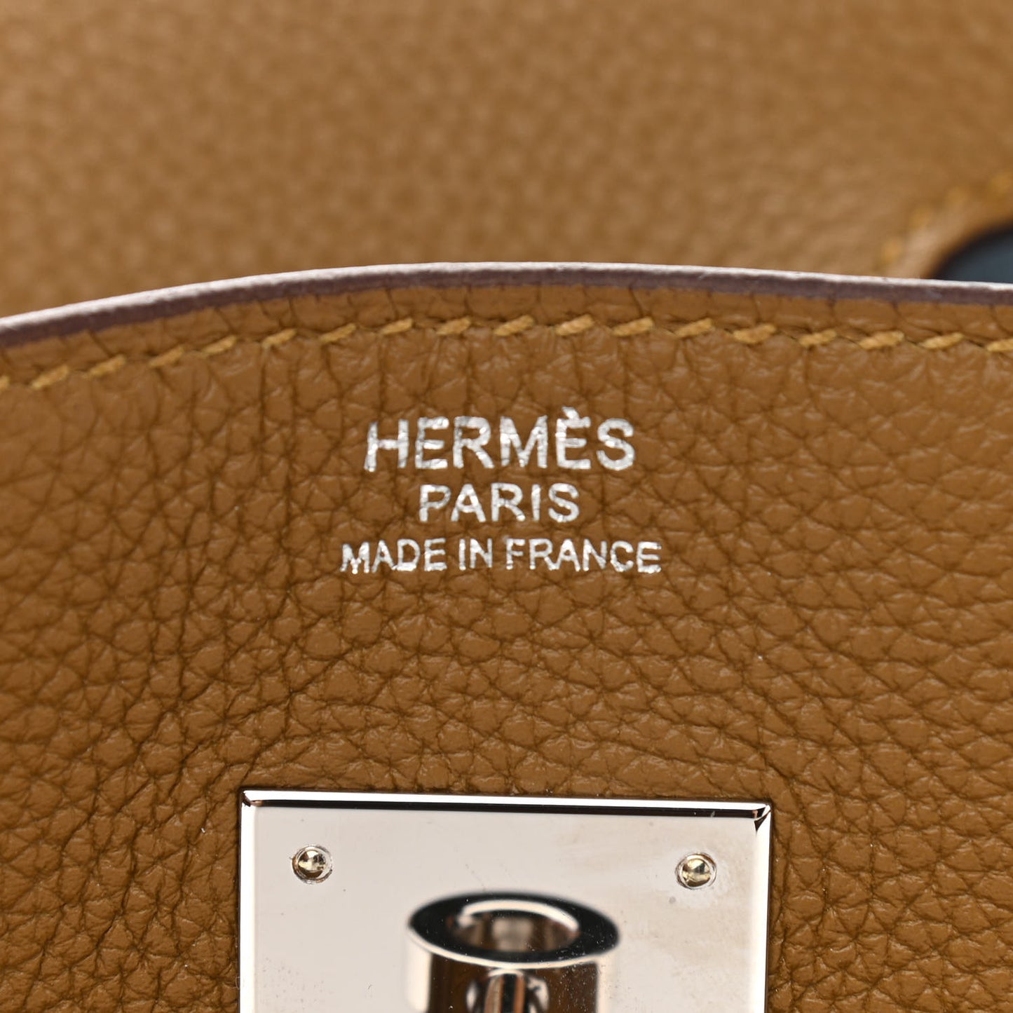 Togo Verso Birkin 30 Bronze Dore Bleu Brume