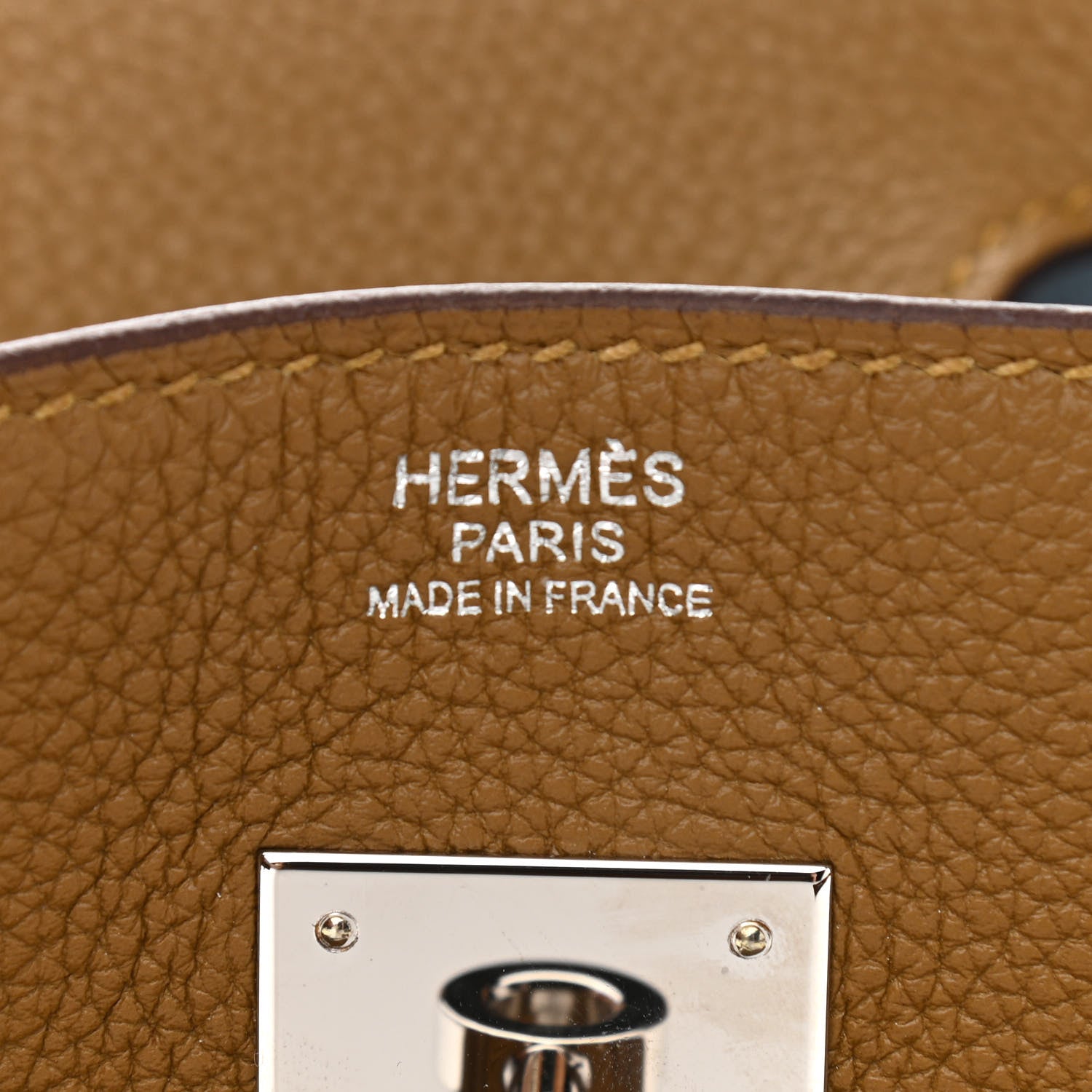 Hermes Togo Verso Birkin 30 Bronze Dore Bleu Brume 6 of 11