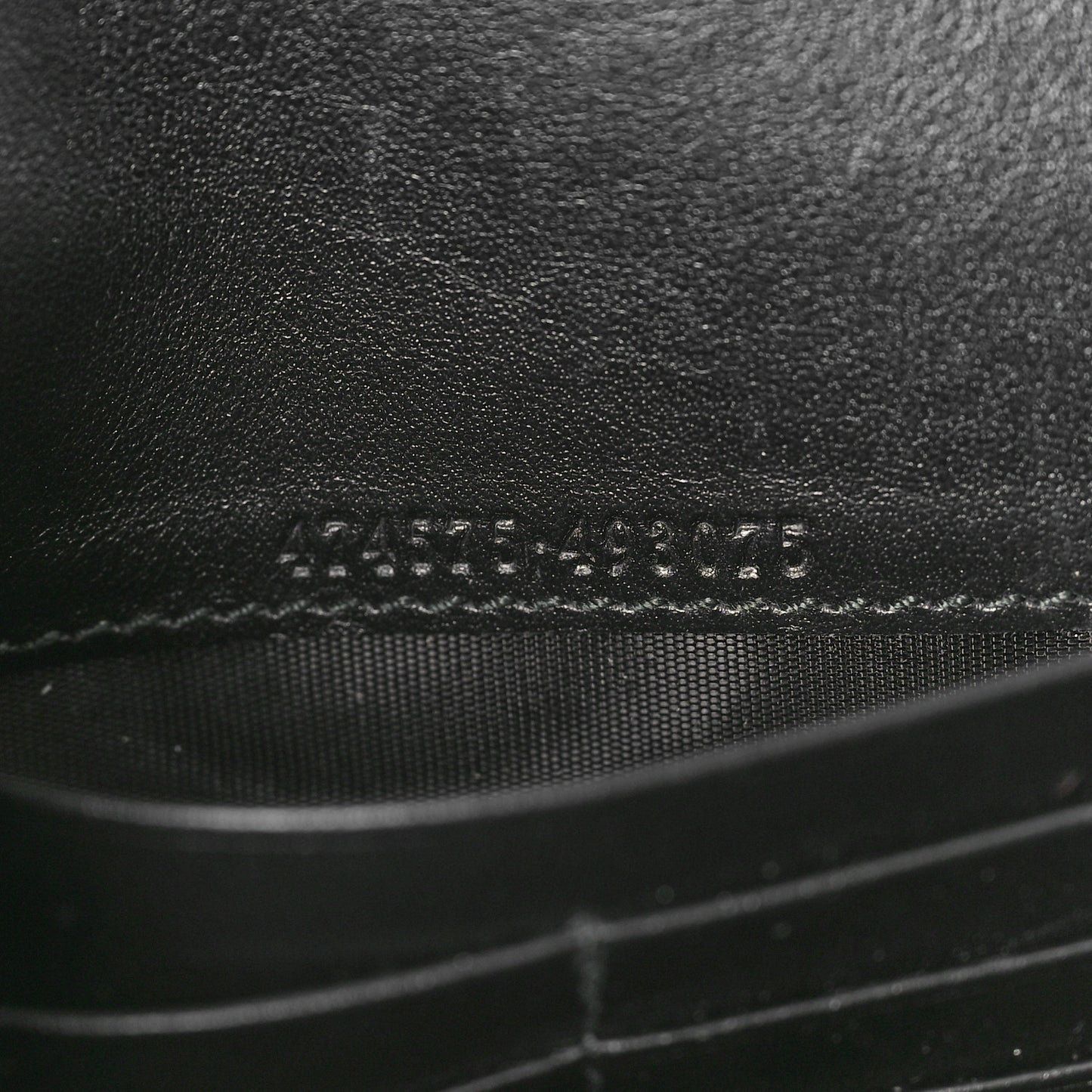 Calfskin Matelasse GG Marmont Chain Wallet Black