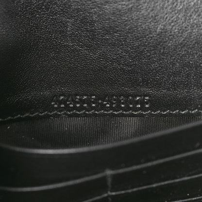 Gucci Calfskin Matelasse GG Marmont Chain Wallet Black 7 of 10