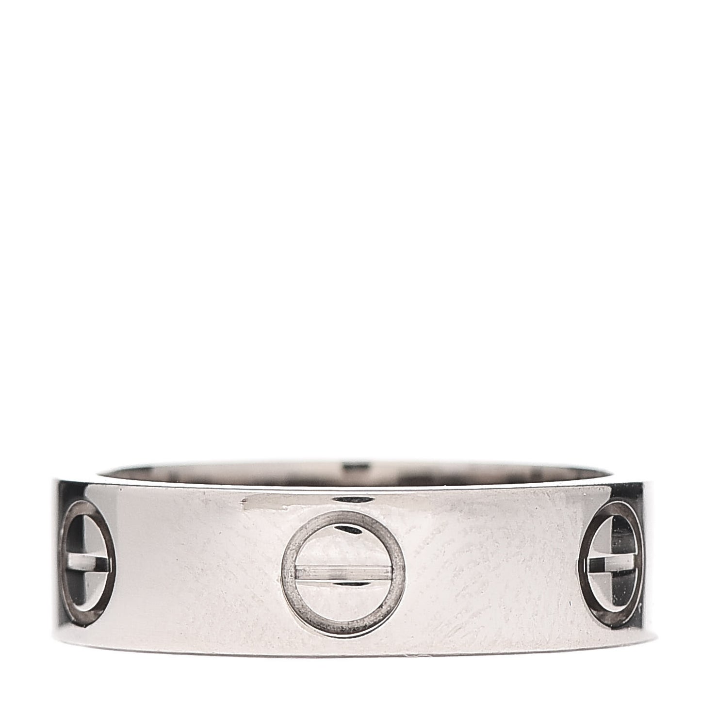 18K White Gold 5.5mm LOVE Ring 53 6.25