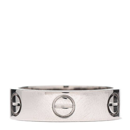 Cartier 18K White Gold 5.5mm LOVE Ring 53 6.25 3 of 5