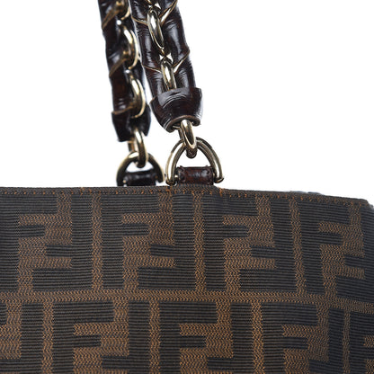 Fendi Zucca Mia Tote Tobacco 15 of 19
