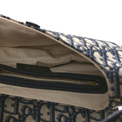 Christian Dior Oblique Saddle Bag Blue 4 of 6