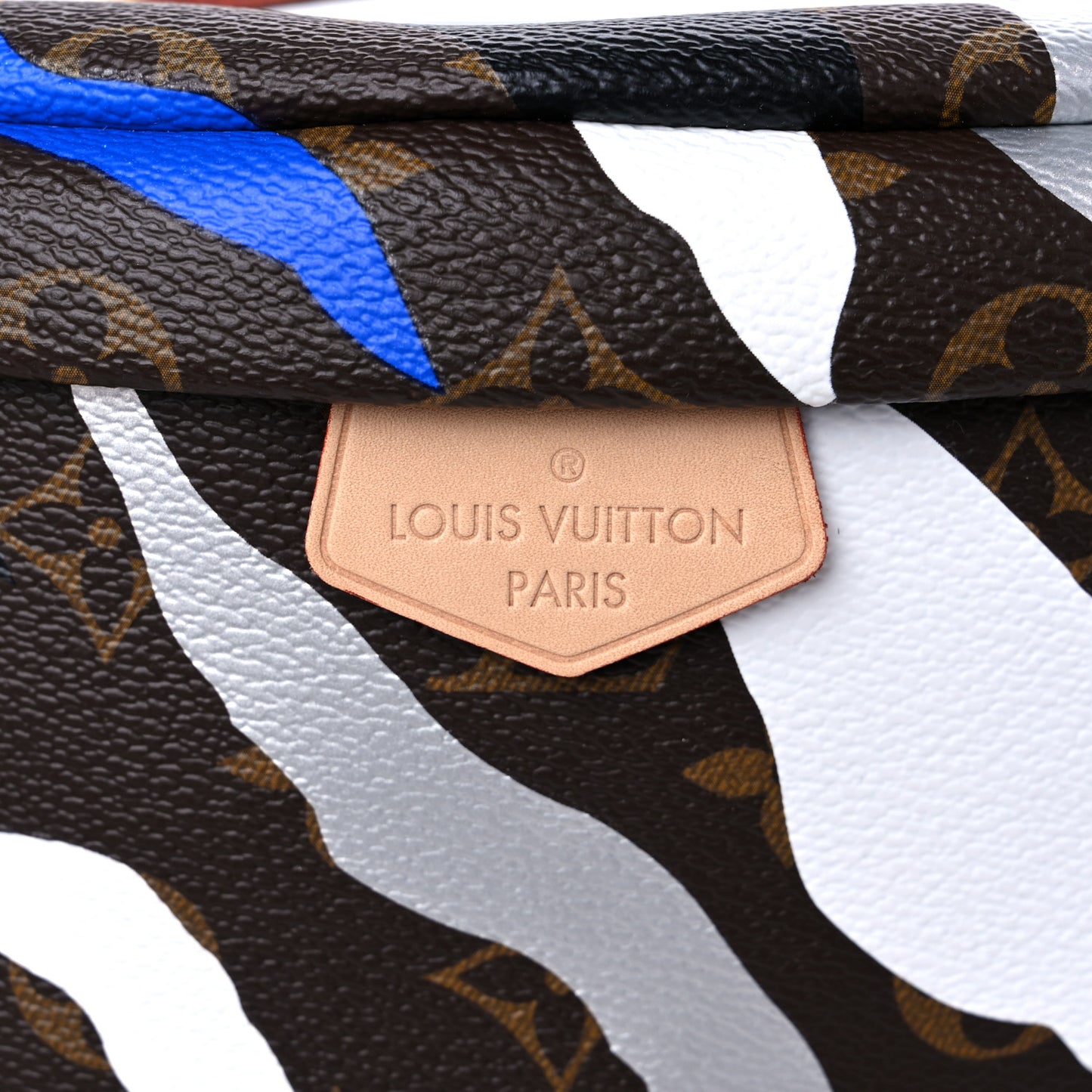 X LOL Monogram Bumbag Blue Silver